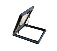 Fenêtre d'éclairage et de ventilation pour véranda en alliage d'aluminium, trappe d'entretien pour charpente de toit, lucarne de toit extérieure avec verre, trappe de fenêtre de sous-sol.