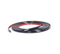 Fenêtre Décoration Extérieure Autocollants chromés pour garniture de voiture, protection de porte, fenêtre de voiture, bande de protection décorative étanche en PVC(5Mx12MM)