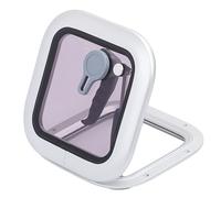 Fenêtre d'écoutille de bateau 211 X 211mm Grey Square Push Out Porthole Skylights With Stainless Steel Support Rod for Yachets RV