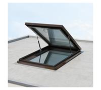 Fenêtre D'évacuation de Toit Panoramique Fenêtre de Toit Panoramique Fixe Convient Greniers Situés au Dernier Étage, Vérandas, Terrasses et Sous Sols(95x95cm)