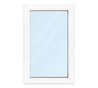 Fenêtre double vitrage PVC 60x95 cm, blanc, vitrage fixe, aluplast IDEAL 4000, configuration personnalisée