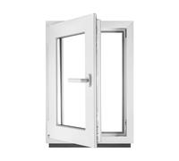 Fenêtre en PVC blanc double vitrage 4/24/4 LxH 40 x 120 cm d'ouverture Gauche Toutes les tailles 400 x 1200 mm Oscillo-battant 1 vantail - BauPlaza