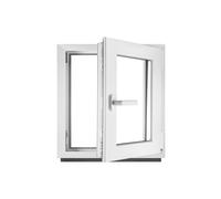 Fenêtre en PVC blanc double vitrage 4/24/4 LxH 60 x 60 cm d'ouverture Droite Toutes les tailles 600 x 600 mm Oscillo-battant 1 vantail - BauPlaza
