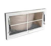 Fenêtre en verre trempé pour une installation polyvalente, design durable et réglable pour diverses applications