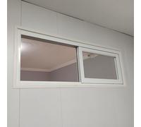 Fenetre Fenêtre Coulissante de Sous-sol avec Moustiquaire Amovible, Fenêtre Coulissante Horizontale Résidentielle, Fenêtres de Remplacement pour Hangars/Cabanes(26x26in/65x65cm)