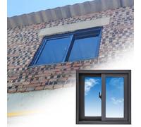 Fenetre Fenêtre de Sous-sol pour Maison en Briques, Fenêtre Coulissante en Aluminium avec Moustiquaire, Fenêtres de Maison, Fenêtres Horizontales Encastrées(32x20in/80x50cm)