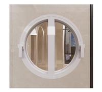 Fenêtre Fenêtre Ronde À Cadre En Aluminium, Fenêtre À Battant En Verre Trempé, Fenêtre De Remplacement Pour Ventilation, Fenêtre Paysagère De Grenier Pour La Décoration De La Maison Et Du Magasin(Whit