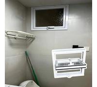 Fenetre Fenêtres de Cabanon Pivotantes pour Salle de Bain, Petite Fenêtre Moderne et Minimaliste avec Poignée Tournante, Fenêtres de Remplacement à Simple Vitrage(28x16in/70x40cm)