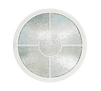 Fenêtre Fenêtres Rondes En Alliage D'aluminium Avec Verre Trempé De 5 Mm D'épaisseur, Cabanon À Montage Affleurant Personnalisables Pour Cuisine, Sous-sol Ou Restaurant(White,50 cm/19.7 in)