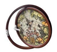 Fenêtre Fenêtres Rondes En Alliage D'aluminium, Verre Trempé De 5 Mm D'épaisseur, Fenêtre Décorative Rétro Avec Éclairage Et Ventilation, Joint D'étanchéité, Rotation À 360°(77 cm/30.3 in)