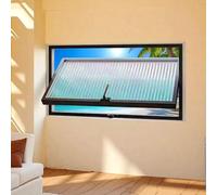 Fenêtre hublot en verre trempé,fenêtre à battant pivotante à 360° coulissante avec poignée,pour salle de bain,chambre,salon,Fenêtre de ventilation intérieure de remplacement avec poignée