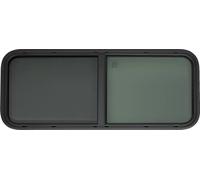 Fenêtre latérale de caravane, grille de protection anti-moustiques, verre trempé hautement privé, noir