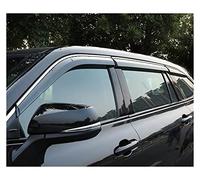 FenêTre LatéRale Pare Pluie Visières Pare-brise De Voiture Abs Protection Contre Les Intempéries Pour Toyota Pour Highlander Pour Kluger XU70 2020 2021 2022 Déflecteurs d'air avant et arrière(6 PSC)