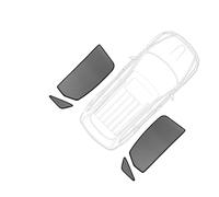 fenêtre latérale Pare-Soleil Rideau De Cadre De Pare-Brise Avant Magnétique pour Voiture, Pare-Soleil pour Fenêtre Latérale Arrière pour Lexus NX 2022 2023 2024 350H NX350H(Rear Triangular)