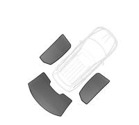 fenêtre latérale Pare-Soleil Rideau De Cadre De Pare-Brise Avant Magnétique pour Voiture, Pare-Soleil pour Fenêtre Latérale Arrière pour Lexus NX 2022 2023 2024 350H NX350H(3Pcs Rear Windshield)
