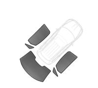 fenêtre latérale Pare-Soleil Rideau De Cadre De Pare-Brise Avant Magnétique pour Voiture, Pare-Soleil pour Fenêtre Latérale Arrière pour Lexus NX 2022 2023 2024 350H NX350H(Rear 5pcs)