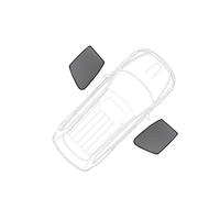 fenêtre latérale Pare-Soleil Rideau De Cadre De Pare-Brise Avant Magnétique pour Voiture, Pare-Soleil pour Fenêtre Latérale Arrière pour Lexus NX 2022 2023 2024 350H NX350H(2PCS Front Windows)