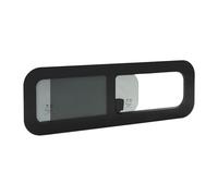 Fenêtre latérale pour camping-car, 800 x 270 mm, fenêtre de caravane, fenêtre coulissante, pour camping-car, remorque, caravane, pick-ups ou véhicules convertis Noir