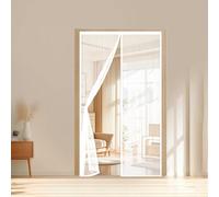 Fenetre Magnétique 69 x 217 cm Maille Ultra-Fine, Fermeture Auto Aimants, Bande Auto-Agrippante, Montage Facile Moustiquaire sur Mesure de Porte pour Porte Exterieur, Blanc