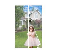 Fenêtre Moustiquaire MagnéTique,50x200cm Auto AdhéSif Rideau net Anti-Moustique,Avec Bandes MagnéTiques Fermeture Automatique Anti Insecte Screen Door Blanc