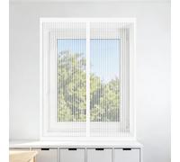 Fenêtre Moustiquaire Magnétique 65 x 135 cm Perçage Maille Ultra Fine Toile Moustiquaire Adhésive pour Fenêtre Installation Facile Adaptée à Toutes Fenêtres, Blanc