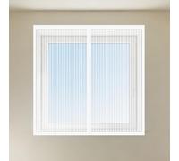 Fenêtre Moustiquaire Magnétique 85 x 130 cm Aimants Puissants Fermeture Moustiquaire Porte Sans Percer pour Couloirs Installation Facile pour Chambre, Couloirs, Porte Patio, Blanc