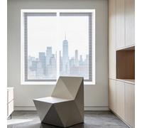 Fenêtre Moustiquaire Magnétique 95 x 95 cm Perçage Maille Ultra Fine Moustiquaire Porte Fenetre Magnétique Installation Facile Adaptée à Toutes Fenêtres, Blanc