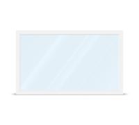 Fenêtre panoramique 3 m, aluplast, IDEAL 4000, blanc, 1 vantail, vitrage fixe, 3000 x 2000 mm, configuration personnalisée