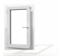 Fenêtre PVC blanc 1 vantail dimensions tableau H 115 x L 80 cm ouverture française pour pose rénovation - tirant gauche - GEFRADIS - fabrication française