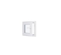 Fenêtre PVC - LxH 500x500 mm -Triple Vitrage - Blanc -poignée à droite