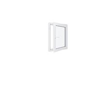 Fenêtre PVC - LxH 700x900 mm -Triple Vitrage - Blanc -poignée à gauche