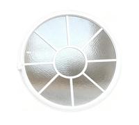 Fenêtre Ronde En Verre Trempé,Fenêtre Coulissante Fenêtres 360° Hangar Rondes Rotatives,Hublot Rond En Alliage D'aluminium Pour Salle De Bain,Chambre Et Salon,Centre Commercial(White,60cm/23.6in)