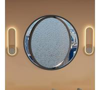 Fenêtre Ronde en Verre Trempé, Fenêtre Coulissante Fenêtres De Hangar Rondes Rotatives À 360°, Hublot Rond en Alliage D'aluminium pour Salle De Bain, Chambre Et Salon(Black A,95cm/37.3in)