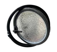 Fenêtre Ronde encastrée pour abri de Jardin,Fenêtres de hangar rotatives à 360°,fenêtres en Verre trempé ventilées rotatives pour Salle de Bain et Cuisine(60cm/23.62in)
