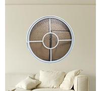 Fenêtre Ronde Encastrée Pour Abri De Jardin, Hublot Pivotant À 360° Avec Poignées, Fenêtre D'observation Pour Ventilation Intérieure, Pour Grenier, Chambre À Coucher(White,100cm/39.4in)