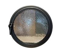 Fenêtre Ronde pivotante à 360°, fenêtre en Verre trempé Style Lune, hublot Circulaire d'aération pour la décoration de la Maison ou d'un Magasin (90 cm / 35,44 po)