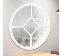 Fenêtre Ronde Rotative À 360°,Éclairage Rond Fenêtre Avec Poignée,Hublot D'ouverture Circulaire,Fenêtre D'observation De Ventilation Pour Décoration,Magasin À Domicile,Cuisine(White2,80cm/31.5in)