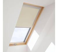 Fenêtre toit store occultant beige, Bois, RoofLite+ by Velux, Slim Pine, 55x78 cm, int. Pin