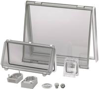 Fenêtre vitrée couvercle transparent, avec charnière Fibox 3730776 Polycarbonate transparent(e) (L x l) 248 mm x 218 mm