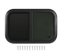 Fenêtre XTEVU RV, Slice Window Panneer Screen Screen 700x300mm Faisition du cadre en aluminium (Pour 48-53 mm / 1,9-2.1 pouce d'épaisseur de paroi)