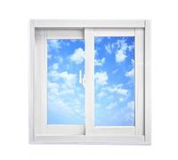 Fenêtres Coulissantes De Sous-sol, Fenêtres De Cabanon, Avec Moustiquaires En Fibre De Verre, Verre Trempé, Cadres En Alliage D'aluminium, Adaptées Aux Cabanons(White,39.3x39.3in)