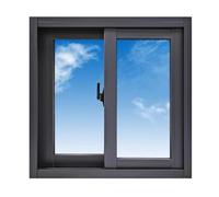 Fenêtres coulissantes en aluminium de style campagnard, fenêtres de ventilation simples sur mesure for usage rural (ouverture gauche-droite)(WxH 18x60 in/45x150cm)