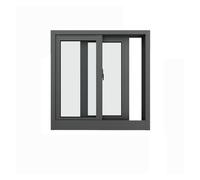 Fenêtres Coulissantes Encastrées, Fenêtre en Aluminium avec éclairage Naturel pour sous-Sol, Volets à Persiennes en Verre De 4 Mm, Fenêtre De Remise avec Serrure, Fe, Grey, 50x50cm/20x20in