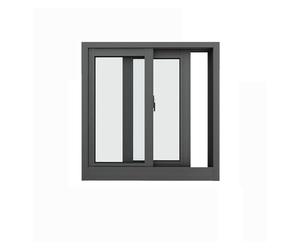 Fenêtres Coulissantes Encastrées, Fenêtre en Aluminium avec éclairage Naturel pour sous-Sol, Volets à Persiennes en Verre De 4 Mm, Fenêtre De Remise avec Serrure, Fe, Grey, 40x60cm/16X24in