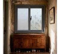 Fenêtres coulissantes for sous-sol avec conception coulissante horizontale et moustiquaires, adaptées aux caves à vin, garages et douches extérieures.(50x50 cm)