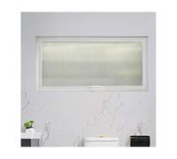 Fenêtres coulissantes rectangulaires rotatives à 360°, fenêtres de ventilation encastrées avec poignées et verre trempé pour salle de bain et bureau(White-hong,36x18in/90x45cm)