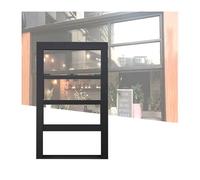 Fenêtres de concession pour camion alimentaire, fenêtre coulissante verticale en alliage d'aluminium, fenêtre de service avec poignée pour granges et garages, taille 35 x 70 cm