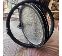 Fenêtres de hangar rondes rotatives à 360°, Fenêtre Coulissante Hublot de Bateau,Bonne intimité,Conception de la poignée,étanchéité solide,pour Intérieur et Extérieur.(Nero,40 * 40cm)