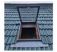 Fenêtres De Toit Pour Maisons, Lucarne Étanche Pour Grenier Ou Véranda, Alliage D'aluminium + Double Vitrage Trempé, Fenêtre De Puits De Lumière Pour Sous-sol(58x58cm/22.8x22.8in)