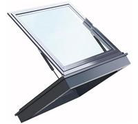 Fenêtres De Toit Skylight En Aluminium, Lucarne Pour Toit Incliné Ou Plat, Couverture Pour Grenier/couloir/salon/escaliers, Taille Personnalisable, Pour Éclairage Et Ventilation(75x60cm/29.5x23.6in)